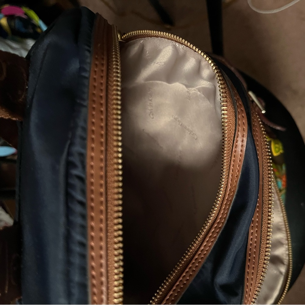 Calvin Klein navy blue and cognac nylon backpack - Picture 16 of 16
